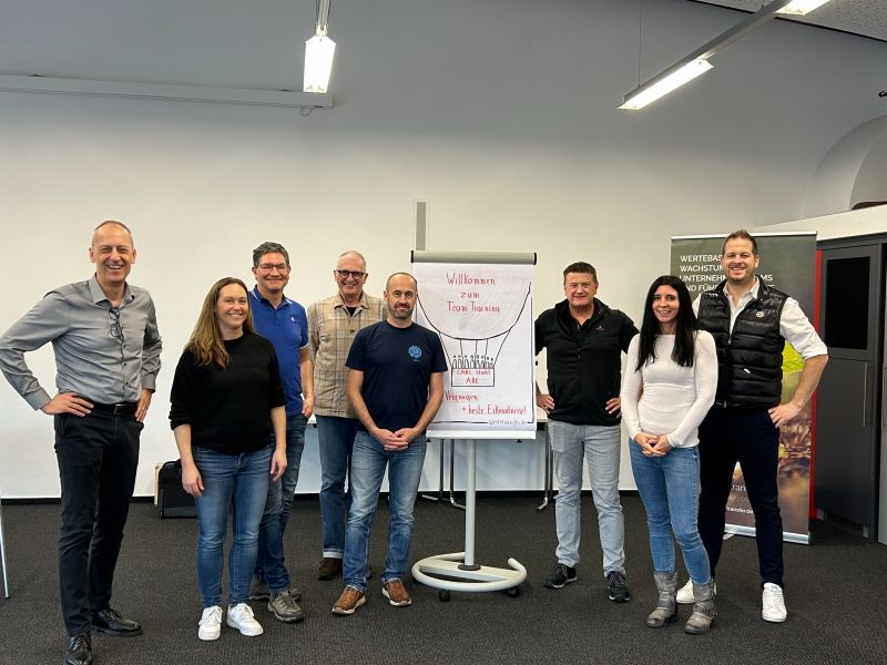 Teilnehmende bei einem Change-Training mit Andreas Wenzelburger